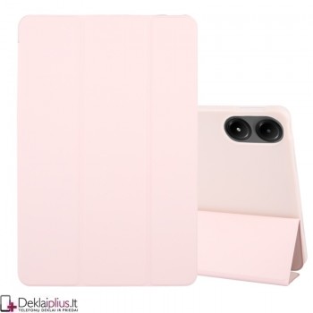 Smart soft dirbtinės odos dėklas - rausvas (Xiaomi Redmi Pad Pro 12.1/Poco Pad 12.1)